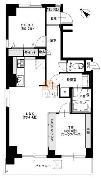 ヴェラハイツ日本橋箱崎1005間取図