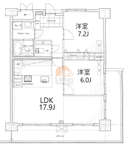 三田ナショナルコート334間取図