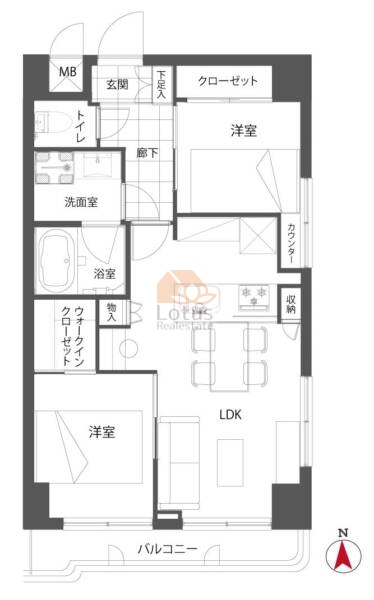 ワコーレ錦糸町２206間取図