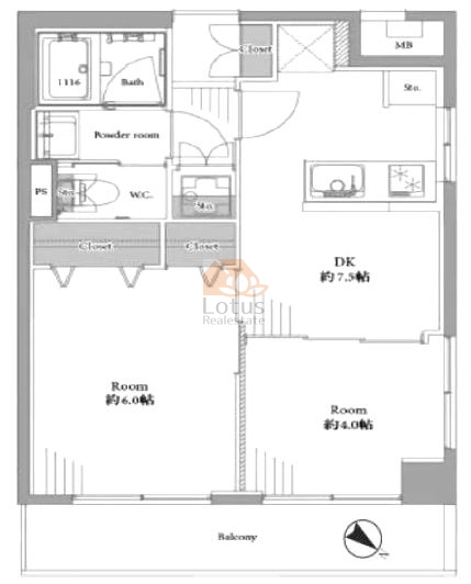 メゾンアルカディア303間取図