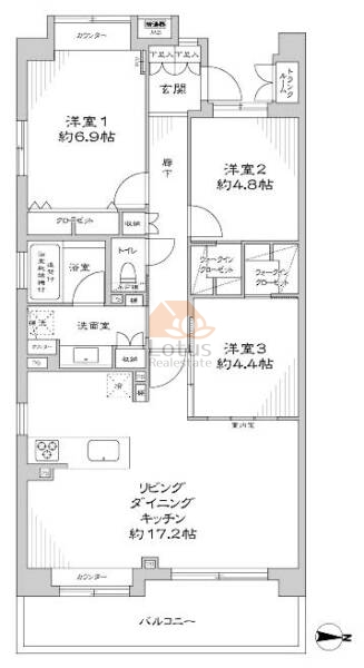 クリオレジダンス東京435間取図