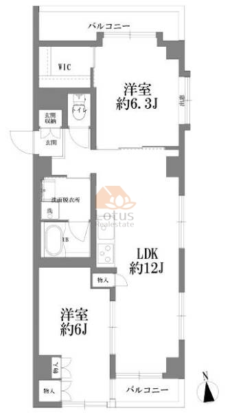 ストーク東神田401間取図