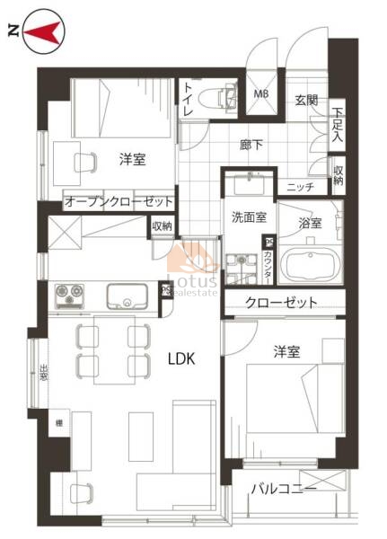 グランベル上野の杜601間取図