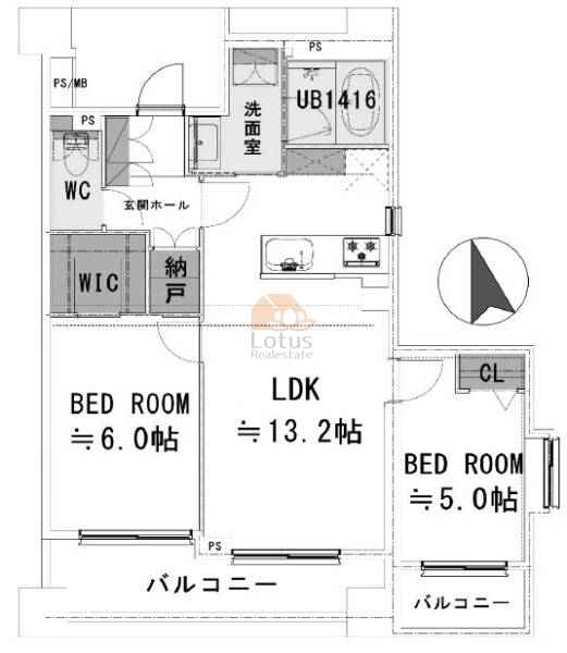 ライオンズプラザ浅草橋501間取図