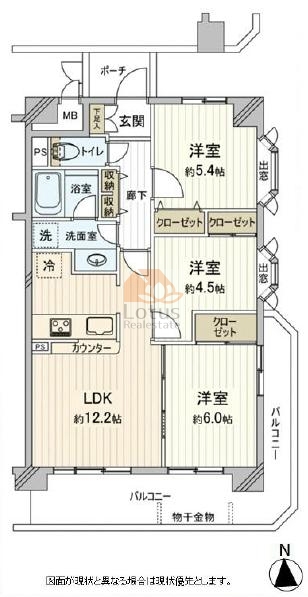 ウインベルコーラス北赤羽507間取図