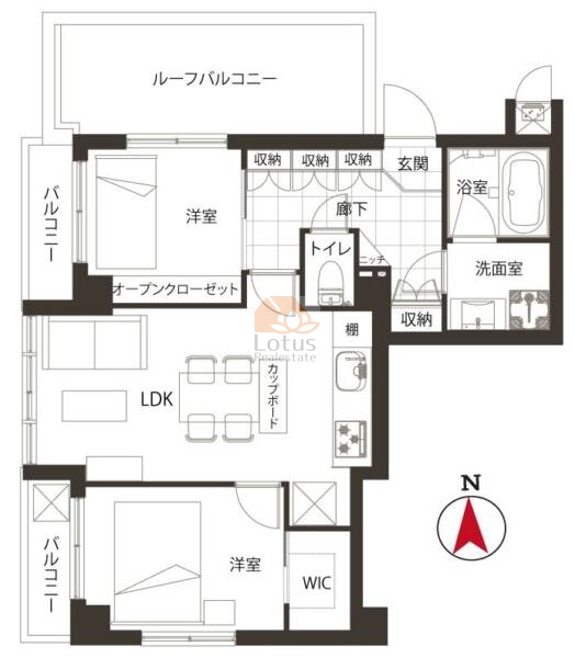 クレドール阿佐ヶ谷401間取図