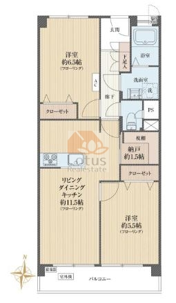 千歳マンション4階間取図