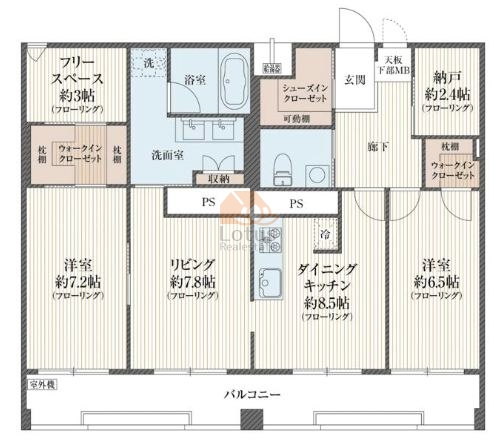 シャルマン築地明石町間取図