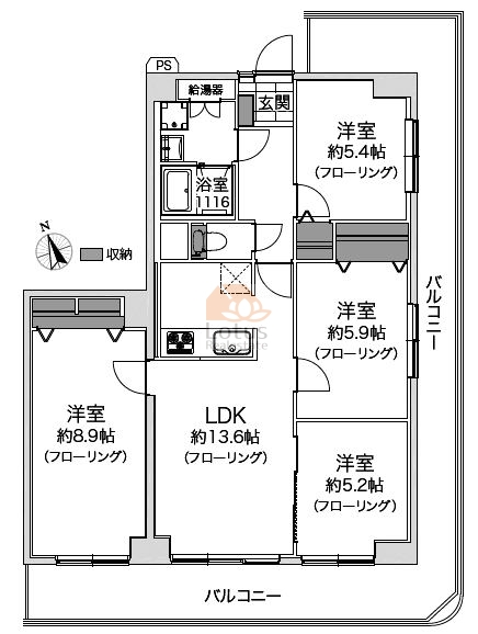 メゾン葛西306間取図