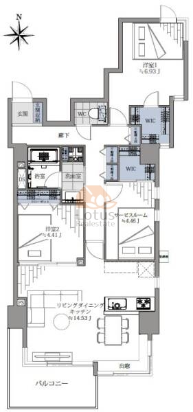 ハイラーク荻窪サウスヒル101間取図