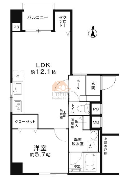 ライオンズマンション下谷501間取図