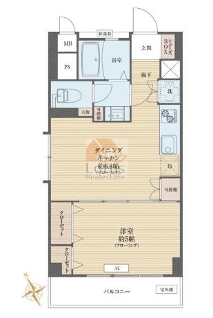 千代田マンション7階間取図