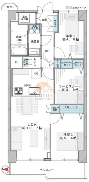 ハイラーク船堀1148間取図