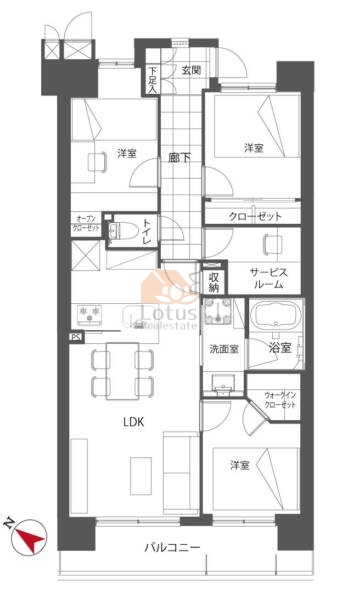 モアクレスト赤羽公園105間取図