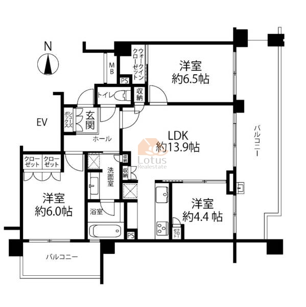 ブリリア関町北405間取図