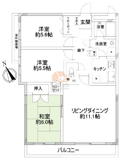 ステージ山王グランドヒルズ3階間取図