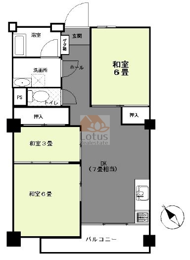 南砂住宅1107間取図