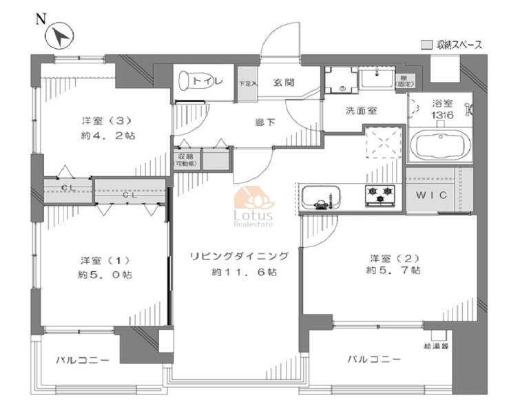 ベルメゾン向島901間取図