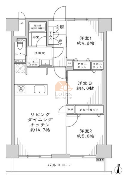 ニックハイム木場公園第5202間取図