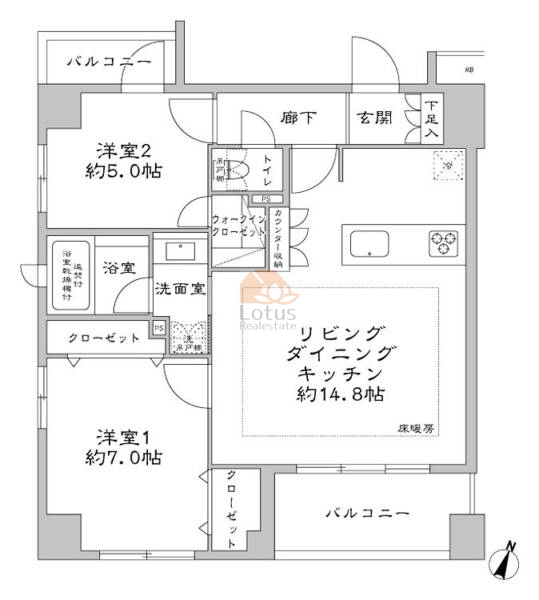 グリーンパーク日本橋三越前301間取図