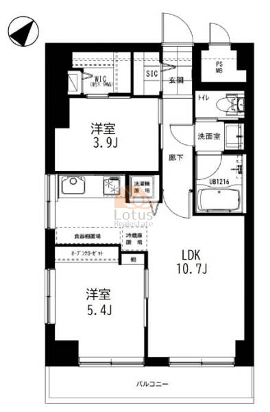 マンション三田901間取図