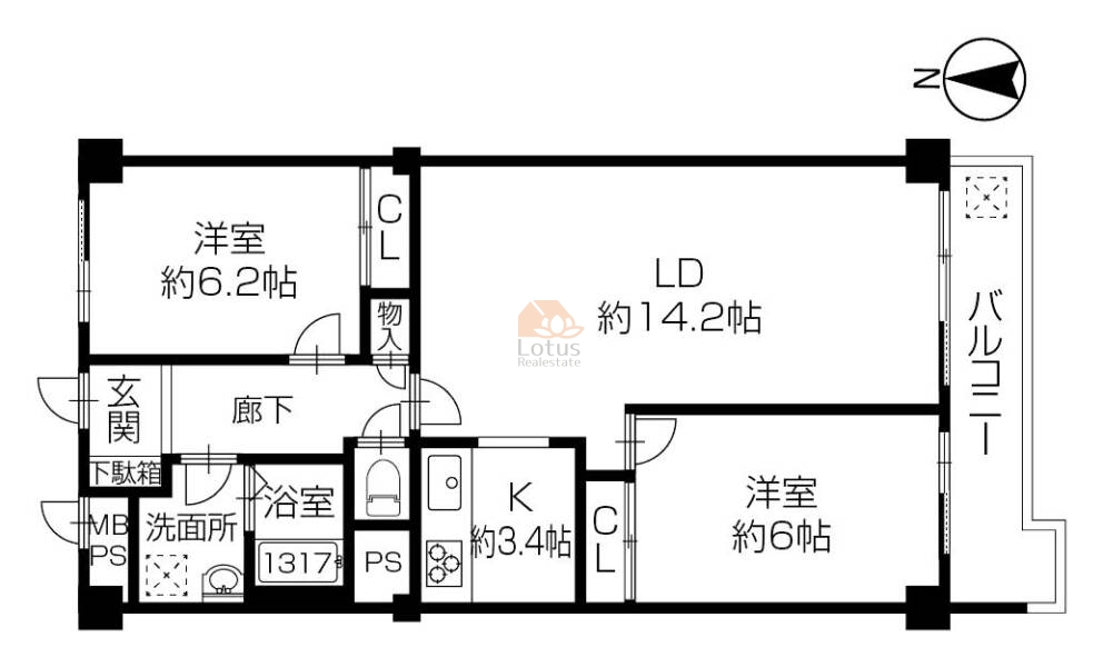 パサニアガーデン目白台708間取図