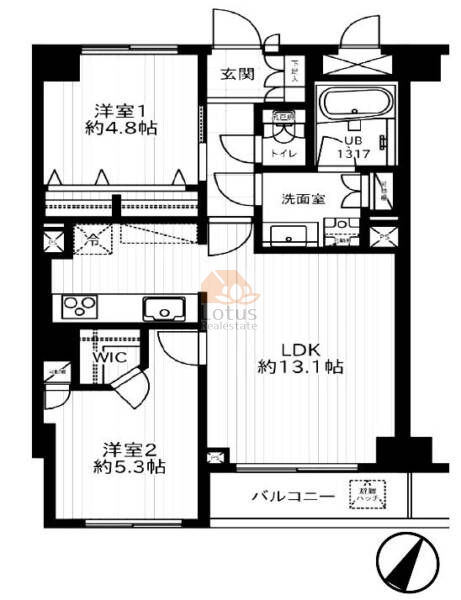 リーラ白山902間取図