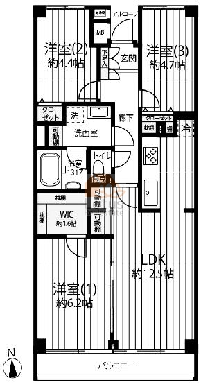 ハイラーク木場902間取図
