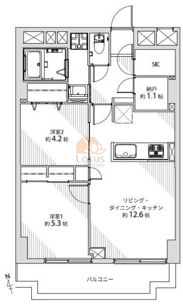 ニューハイツ大森321間取図