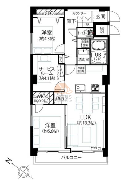 両国マンション902間取図