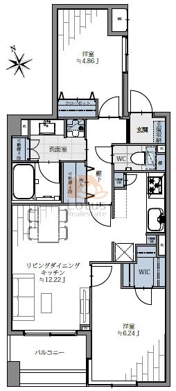ルピナス桜上水202間取図