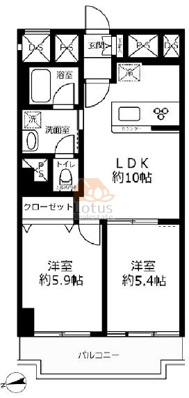 ニューハイツ大森608間取図