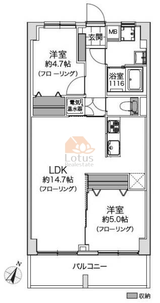 メゾン一里塚205間取図