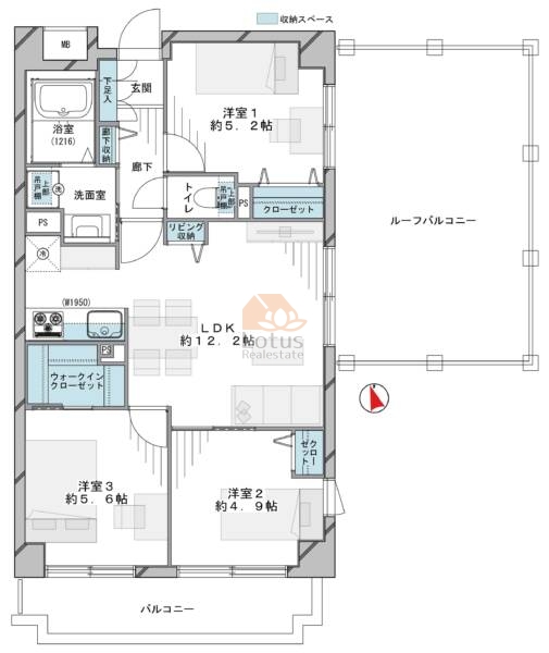 エスカイア上高井戸801間取図