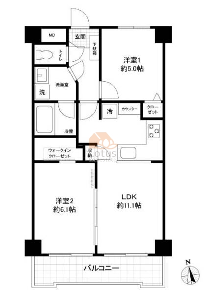 ＧＳハイム堀切菖蒲園304間取図