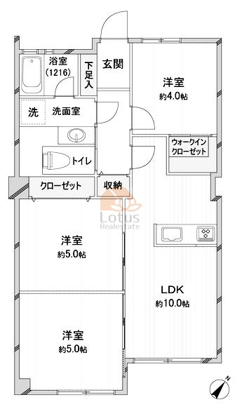 南砂住宅1220間取図