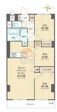 シャトーモーリス7階部分間取図