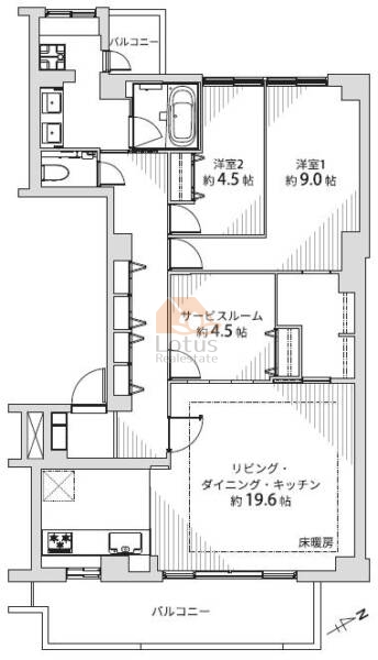 ドルフ高輪803間取図