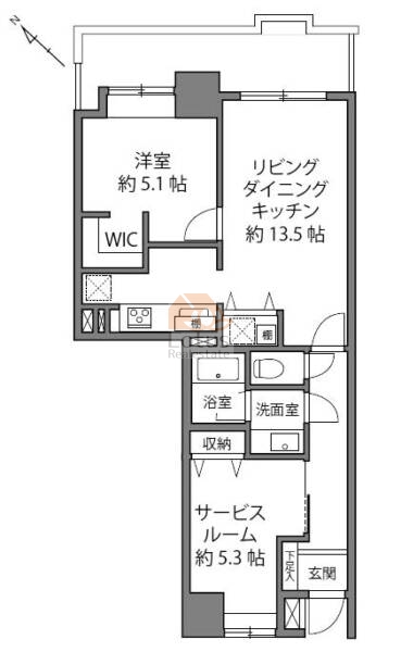 グランレーブ目白東307間取図