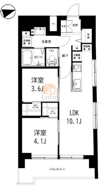 パラスト王子504間取図