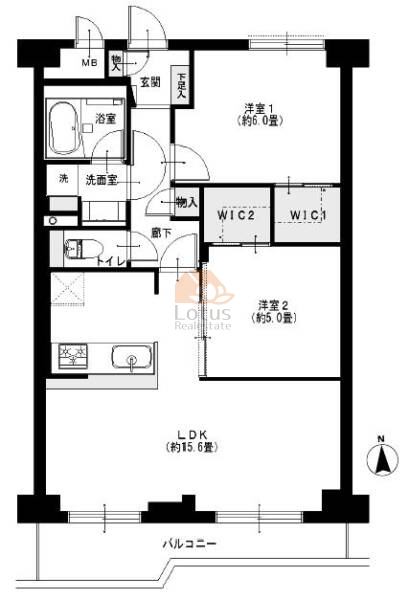 江古田パークマンション515間取図