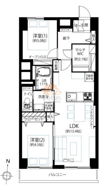 カーサ中村304間取図