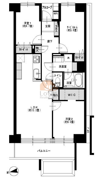 西葛西ハイム202間取図