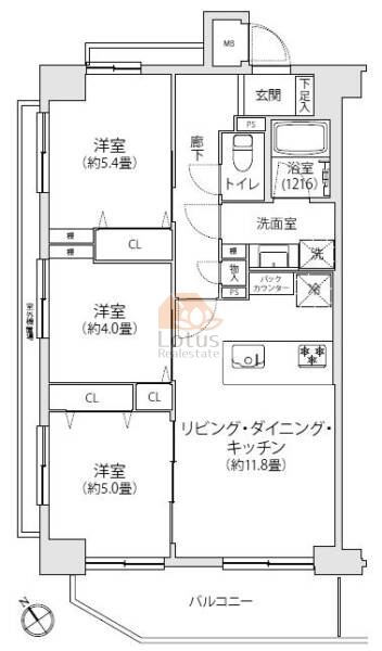 パークサイドハイツ王子901間取図