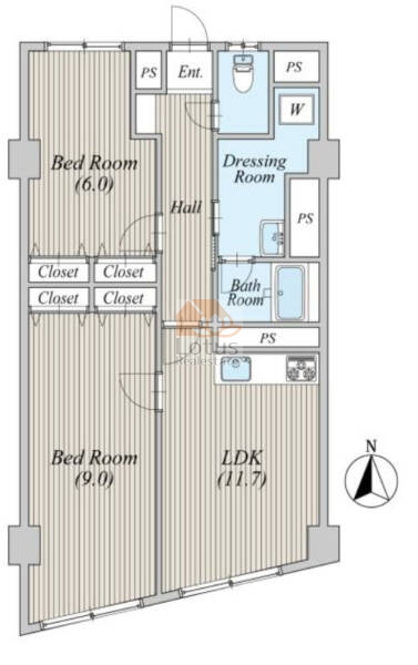 目白が丘マンション403間取図