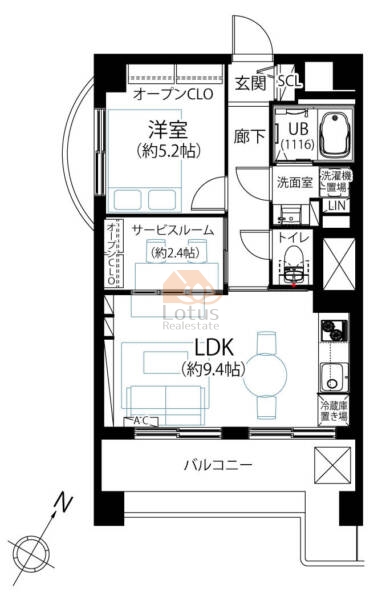 野沢サマリヤマンション903間取図