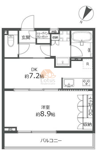 レジデンシャルスター白山シーズンテラス303間取図