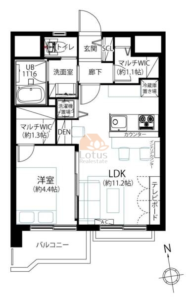 東京ベイビュウ1202間取図