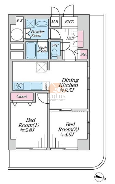 ニューライフマンション木場122間取図