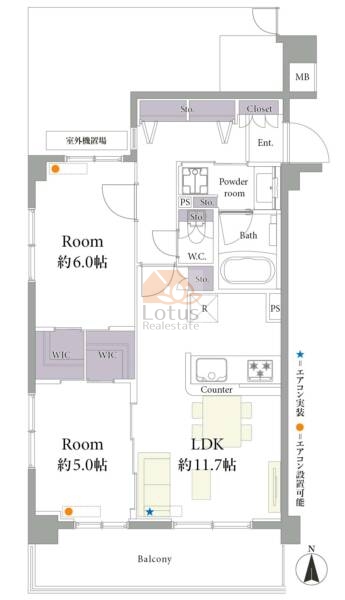 ガーラレジデンス六町501間取図